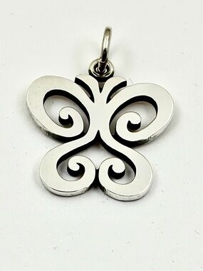 James Avery RETIRED Sterling Silver SPRING SCROLL BUTTERFLY Pendant